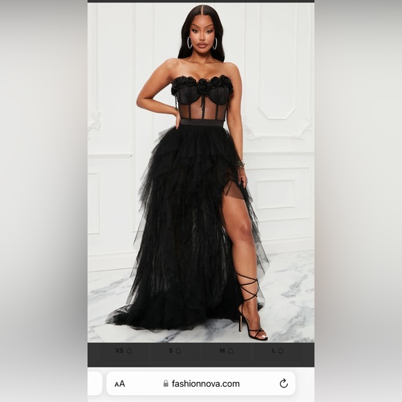 NEW w/tags - black tulle dress XL - Picture 6 of 6